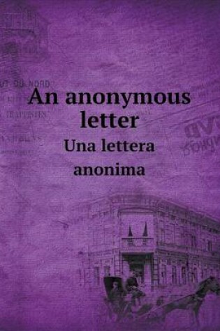Cover of An anonymous letter Una lettera anonima