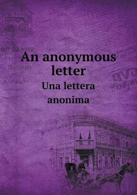 Book cover for An anonymous letter Una lettera anonima