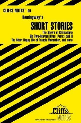 Cover of CliffsNotes Hemingway's Short Stories