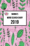 Book cover for Nanna's Word Search Diary 2019