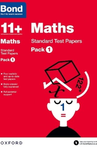 Cover of Bond 11+: Maths: Standard Test Papers: For 11+ GL assessment and Entrance Exams