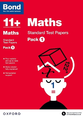 Cover of Bond 11+: Maths: Standard Test Papers: For 11+ GL assessment and Entrance Exams