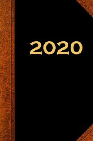 Cover of 2020 Daily Planner 2020 Vintage Style Image 384 Pages