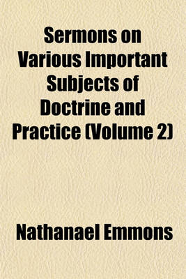 Book cover for Sermons on Various Important Subjects of Doctrine and Practice (Volume 2)