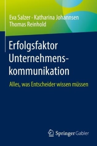 Cover of Erfolgsfaktor Unternehmenskommunikation