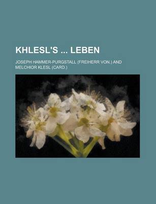 Book cover for Khlesl's Leben