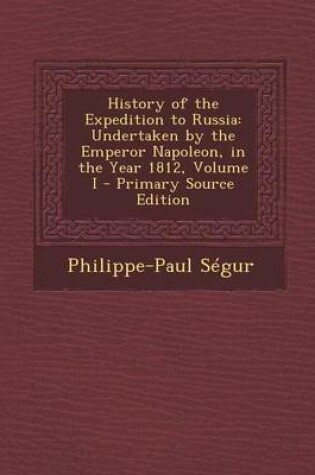 Cover of History of the Expedition to Russia