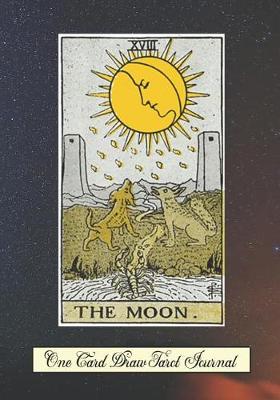 Book cover for The Moon One Card Draw Tarot Journal