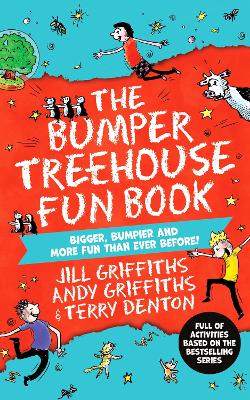 Book cover for The Bumper Treehouse Fun Book: bigger, bumpier and more fun than ever before!