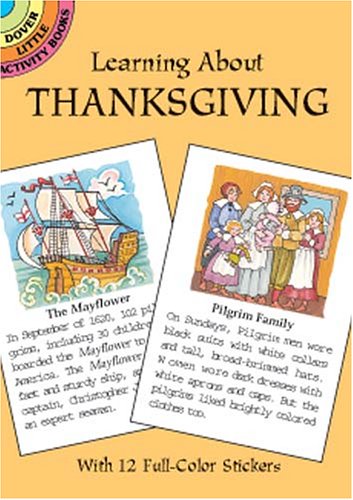 Book cover for Learning about Thanksgiving Sticker