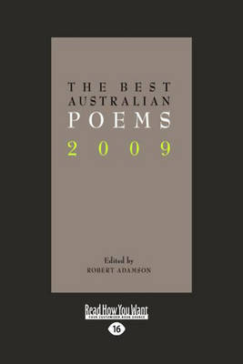 Book cover for The Best Australian Poems 2009