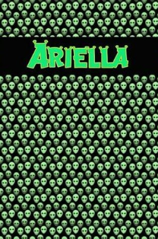 Cover of 120 Page Handwriting Practice Book with Green Alien Cover Ariella