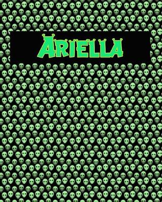 Book cover for 120 Page Handwriting Practice Book with Green Alien Cover Ariella