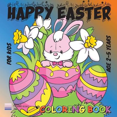 Book cover for Happy Easter Coloring Book for Kids