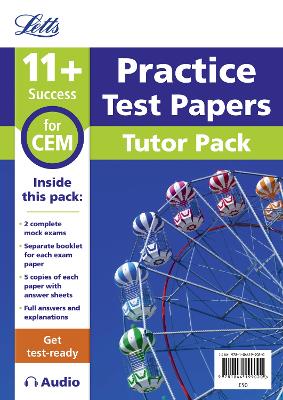 Book cover for 11+ Mock Test Papers Tutor Pack for CEM Inc Audio Download