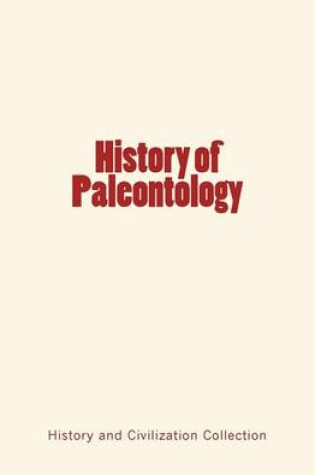 Cover of History of Paleontology