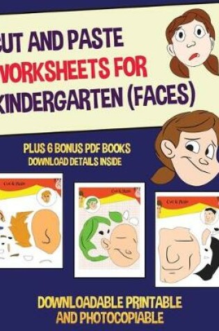 Cover of Cut and Paste Worksheets for Kindergarten (Faces)