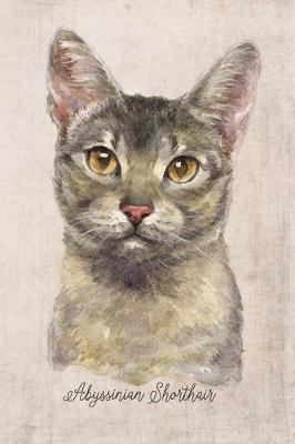 Cover of Abyssinian Shorthair Cat Portrait Notebook