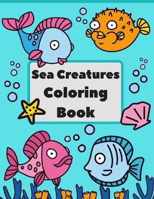 Book cover for Sea Creatures Coloring Book