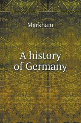 Cover of A history of Germany