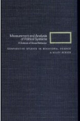 Cover of Measurement and Analysis of Political Systems