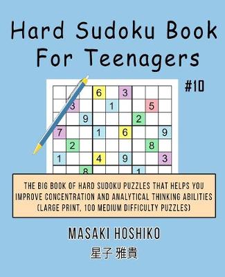 Book cover for Hard Sudoku Book For Teenagers #10