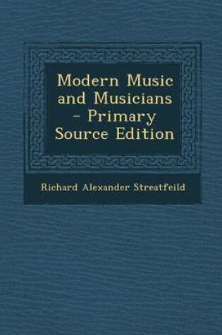 Cover of Modern Music and Musicians