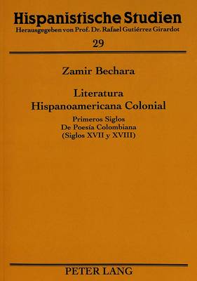 Cover of Literatura Hispanoamericana Colonial