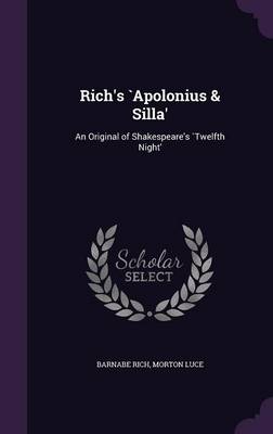 Book cover for Rich's Apolonius & Silla'