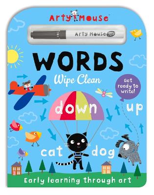 Book cover for Arty Mouse Wipe Clean Words