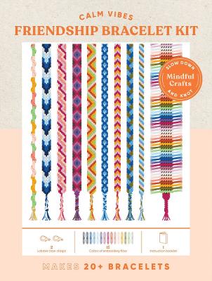 Book cover for Mindful Crafts: Calm Vibes Friendship Bracelet Kit