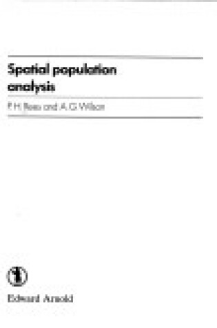 Cover of Spatial Population Analysis