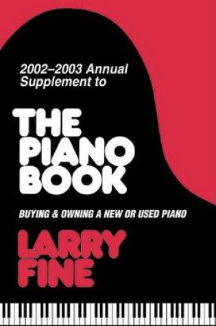 Cover of 2002-2003 Annual Supplement to the Piano Book
