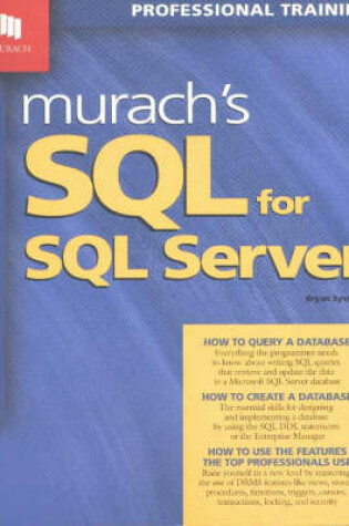 Cover of Murach's SQL for SQL Server