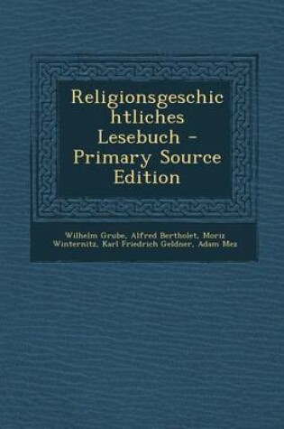 Cover of Religionsgeschichtliches Lesebuch