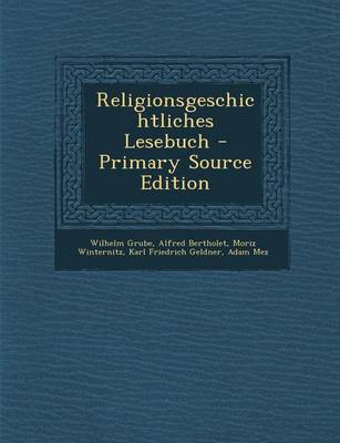 Book cover for Religionsgeschichtliches Lesebuch