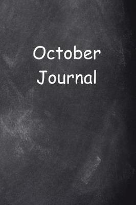 Cover of October Journal Chalkboard Design