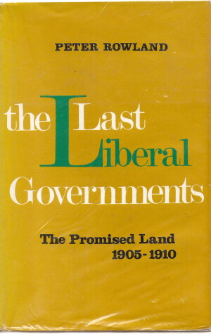 Book cover for The Last Liberal Governments