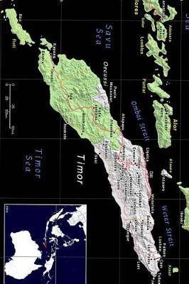 Book cover for Modern Day Map of Timor Leste East Timor Journal