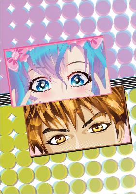 Book cover for Manga Eyes Dotted Paperback Journal