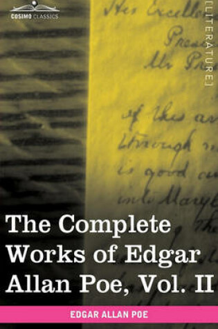 Cover of The Complete Works of Edgar Allan Poe, Vol. II (in Ten Volumes)