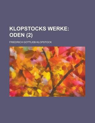 Book cover for Klopstocks Werke (2)