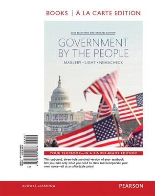 Book cover for Government by the People, 2014 Election Update, Books a la Carte Edition Plus Revel -- Access Card Package