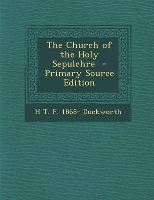 Book cover for The Church of the Holy Sepulchre