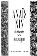 Book cover for Anais Nin