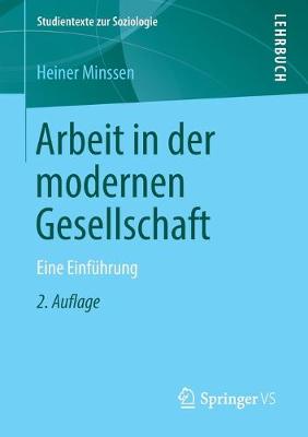 Cover of Arbeit in der modernen Gesellschaft