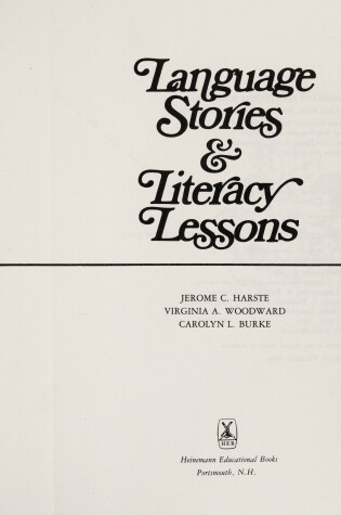 Cover of Language Stories & Literacy Lessons