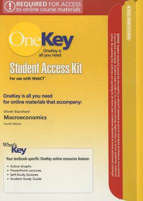 Book cover for OneKey WebCT, Student Access Kit, Macroeconomics