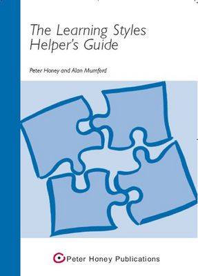 Book cover for Learning Styles Helpers Guide - 1037