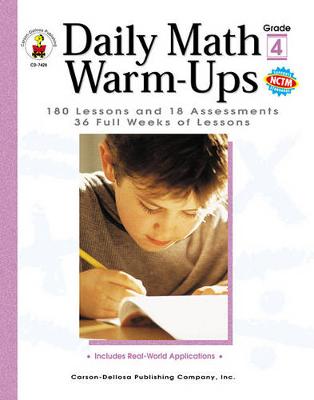 Book cover for Daily Math Warm-Ups, Grade 4
